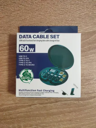 Set de cables 60W USB C, Micro USB