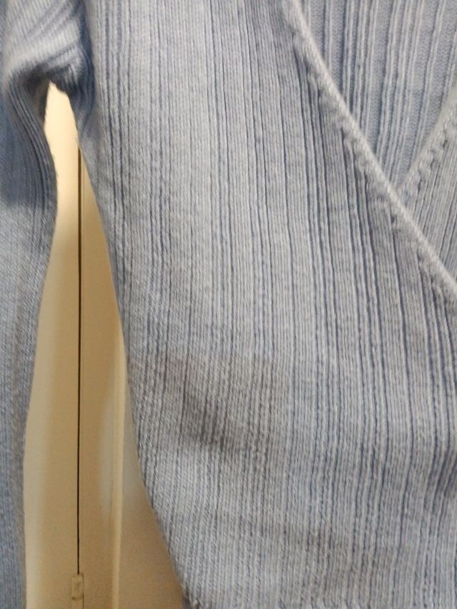 Jersey Hollister azul manga larga