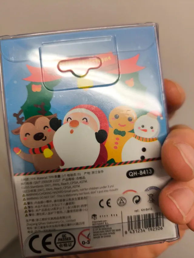 Goma de borrar Santa Claus Navidad