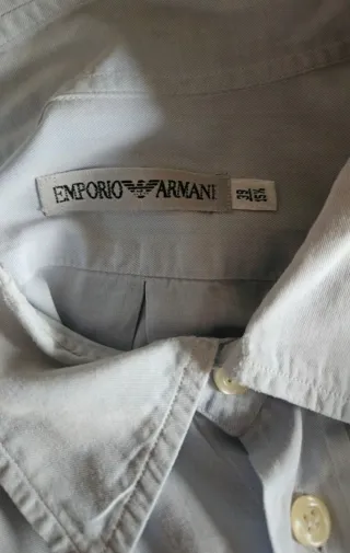 Camicia Emporio Armani Uomo Azzurra