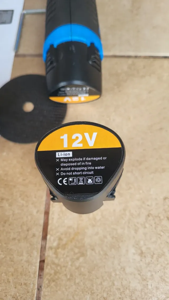 Mini Amoladora Eléctrica Radial + 2 Baterías