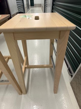 Banqueta Alta Madeira Leroy Merlin