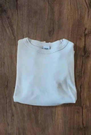 Maglione girocollo panna