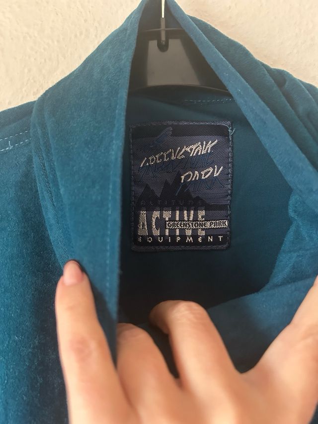 Chaqueta Polar Azul Verdoso