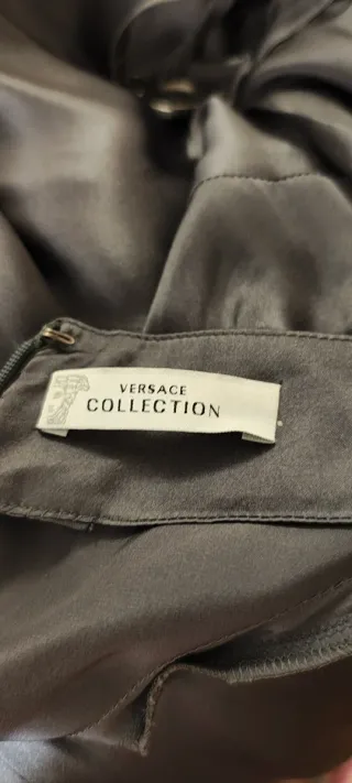 Abito lungo Versace Argento