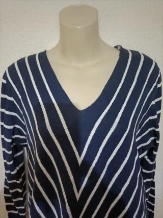 Jersey de punto rayas mujer