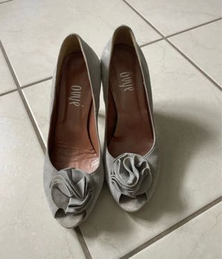 Scarpe Ovyè grigie tacco 38