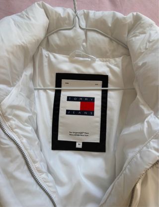 Abrigo Tommy Hilfiger Blanco Corto