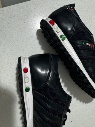 Scarpe Adidas L.A. Trainer nere rosse