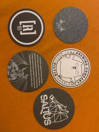 Lote de 5 posavasos de cervecería