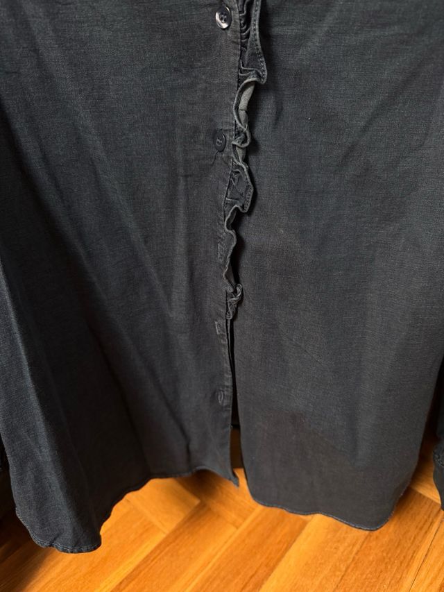 Blusa vaquera Cortefiel azul talla L