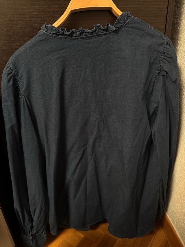 Blusa vaquera Cortefiel azul talla L