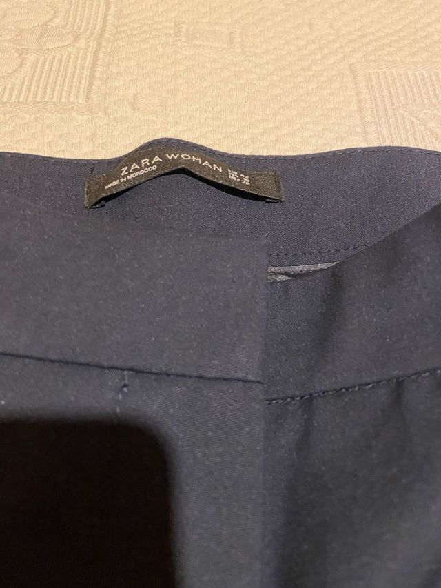 Pantalón recto Zara negro