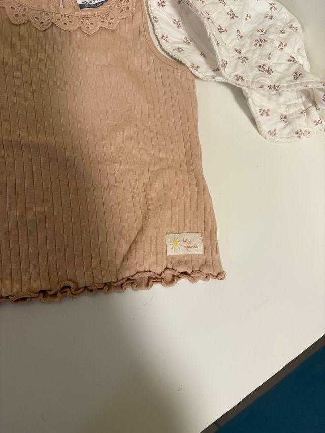 Conjunto Verano Niña Eco Orgánico y gorra nuevo