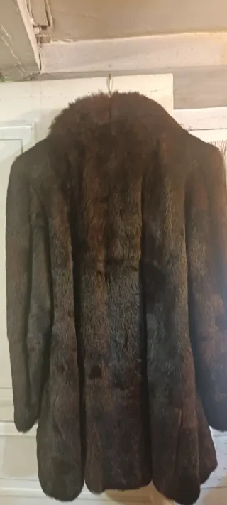 Abrigo de pelo marrón