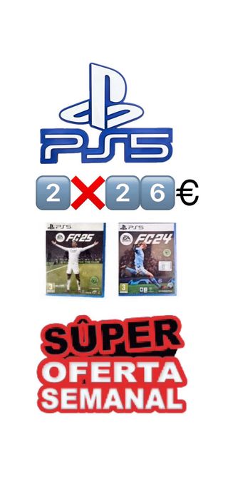 2x PS5 FC 25 y FC 24 - 2️⃣0️⃣€