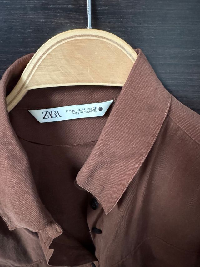 Camisa Zara Pana marrón  Talla M