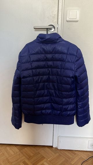 Plumas azul mujer Mango