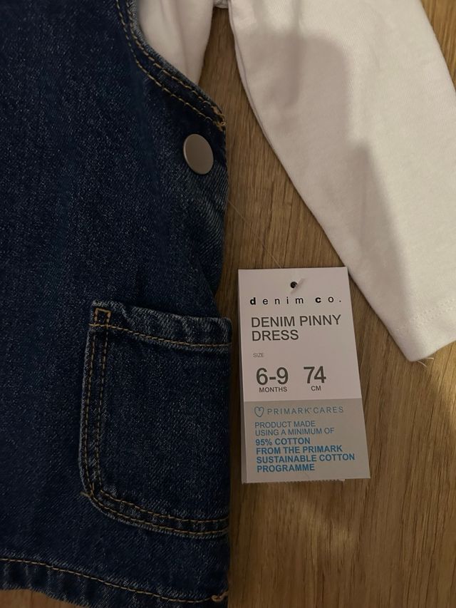 Lote 2 petos vaqueros bebé