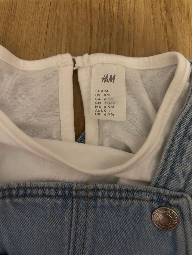 Lote 2 petos vaqueros bebé