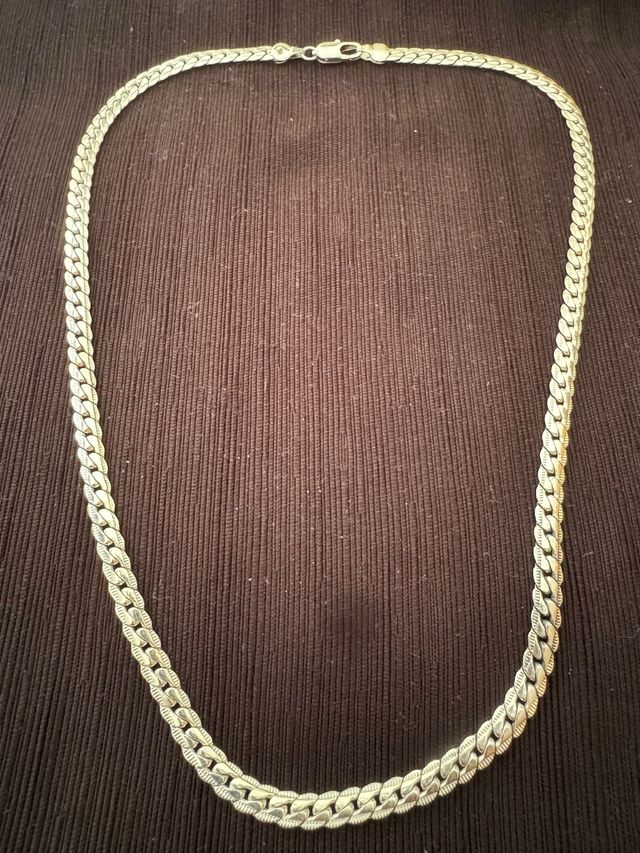 Cadena Italiana 925 Plata 60cm Hombre