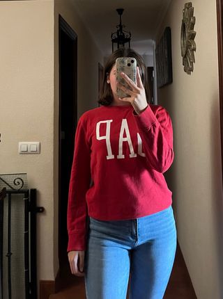 Sudadera Gap Roja Talla S