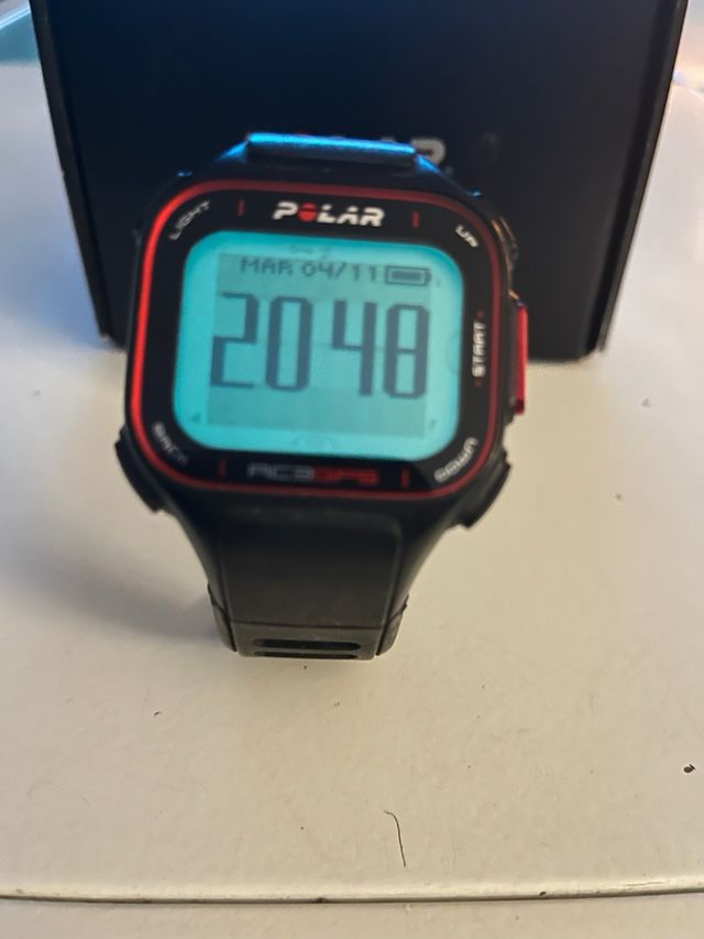 Polar RC3 GPS Reloj Deportivo Negro y Rojo