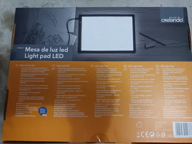 Tavolo luminoso a LED Crelando