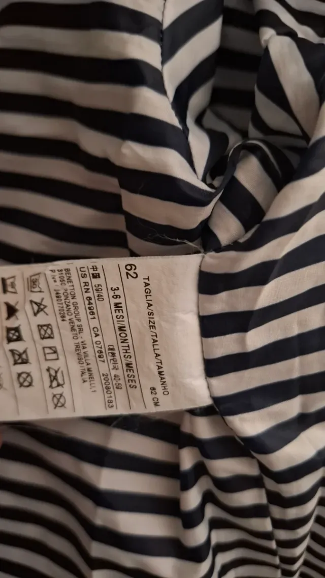 Chaqueta Benetton 3-6 meses