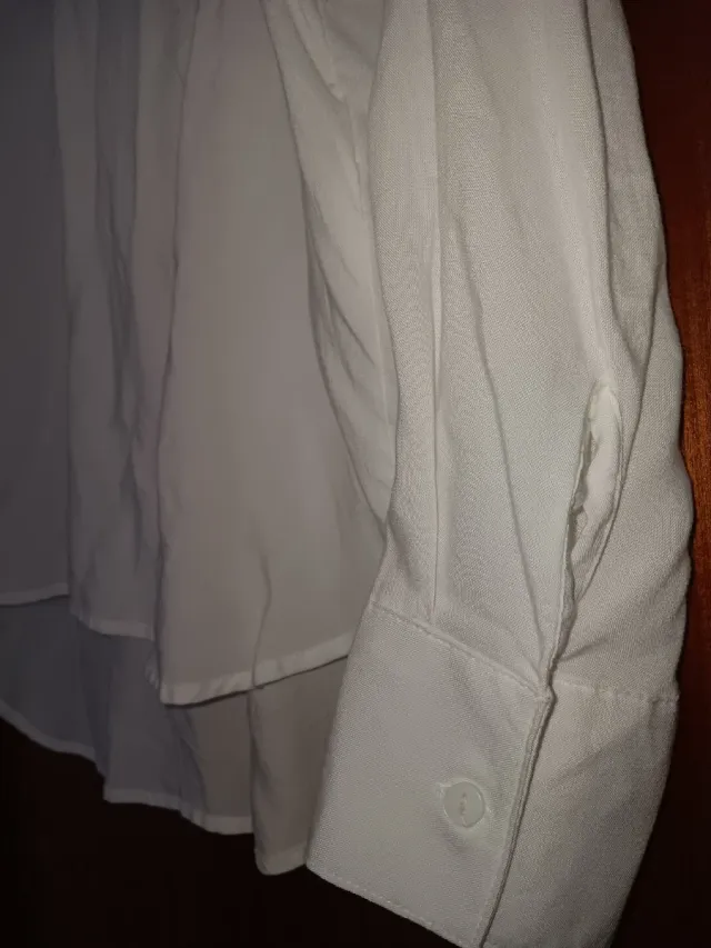 Camisa blanca manga larga