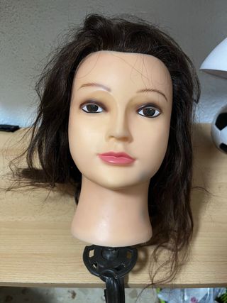 Maniquí Peluquería Beige/Marrón