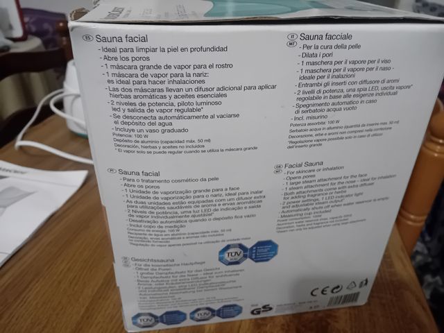 Silver Crest Sauna Facial Limpieza Profunda