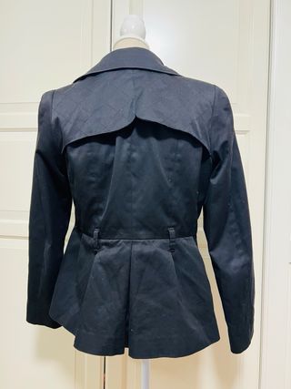 Chaqueta gabardina H&M negra