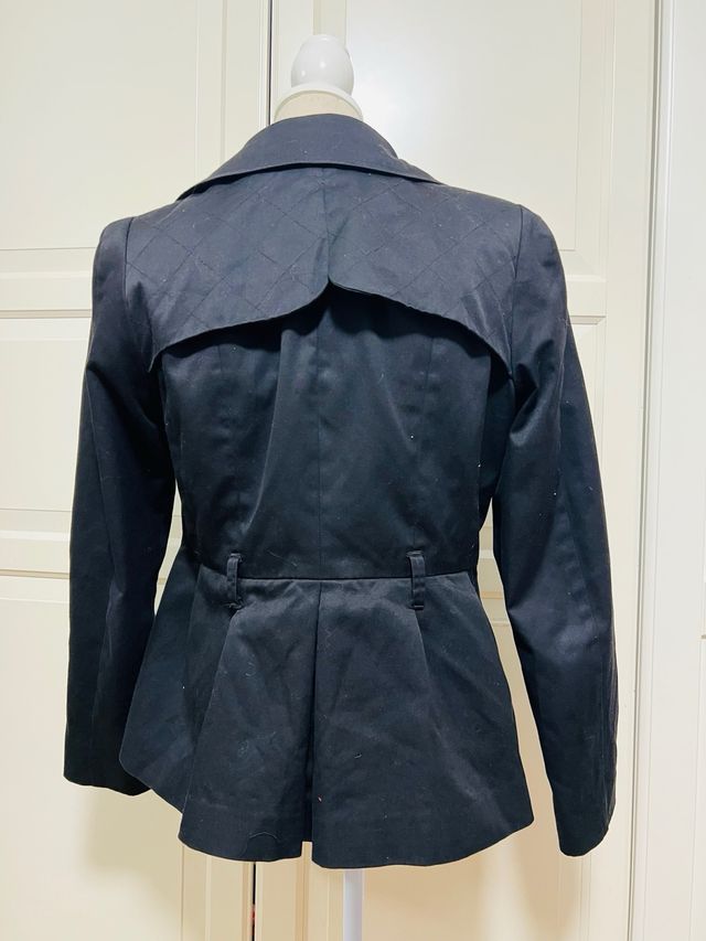 Chaqueta gabardina H&M negra