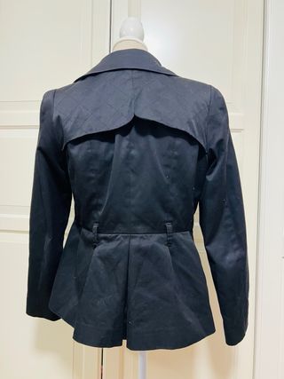 Chaqueta gabardina H&M negra