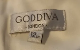 Abito lungo donna bianco con perline