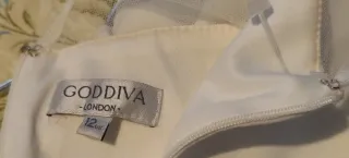 Abito lungo donna bianco con perline