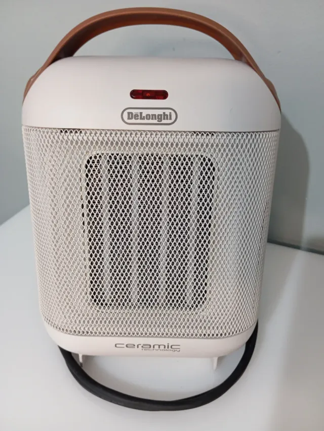 Calefactor Cerámica DeLonghi Blanco y Marrón