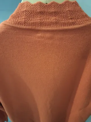 Jersey color teja con pedrería