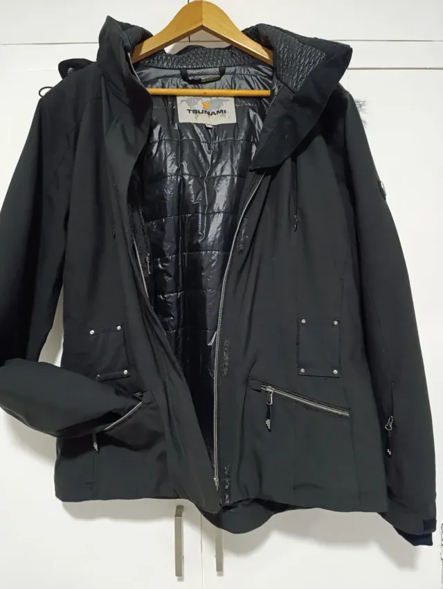 Anorak esquí negro Tsunami