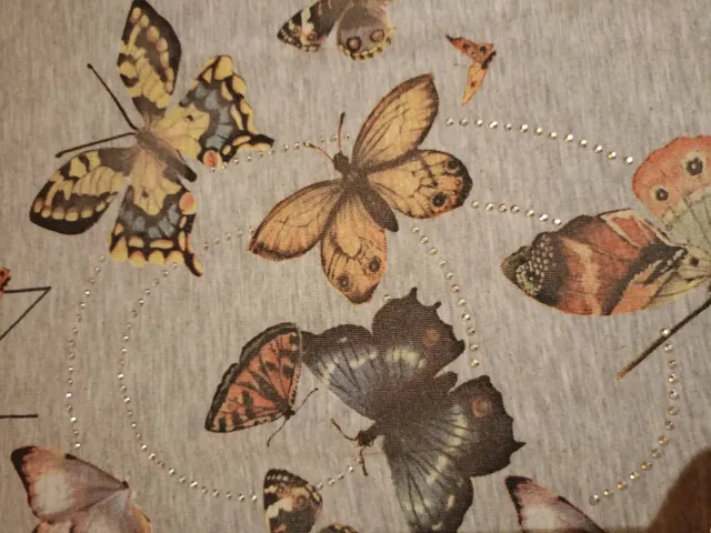 Camiseta mujer mariposas manga corta