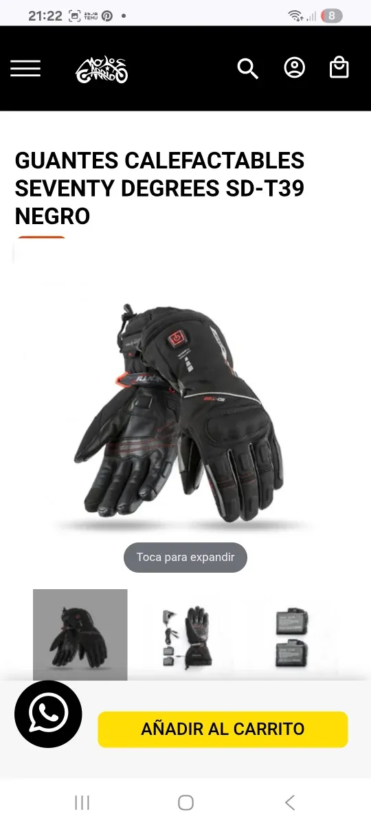 Guantes Calefactables Seventy SD-T39