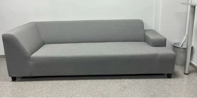 Sofá gris tela 220cm