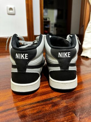 Zapatillas Nike Court Vision Mid NN Gris Negro