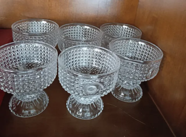 Juego 6 copas bajas cristal