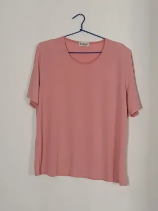 Camiseta Ennage Rosa Manga Corta