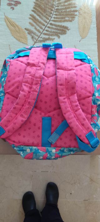 Mochila NOOS azul y rosa