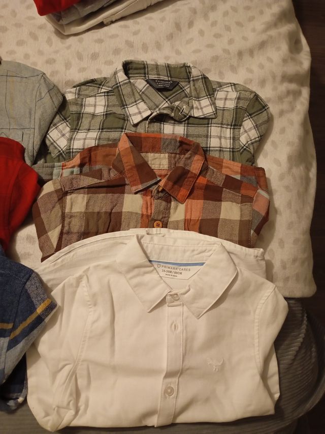 Lote 6 Camisas Invierno Niños 3-4 Años