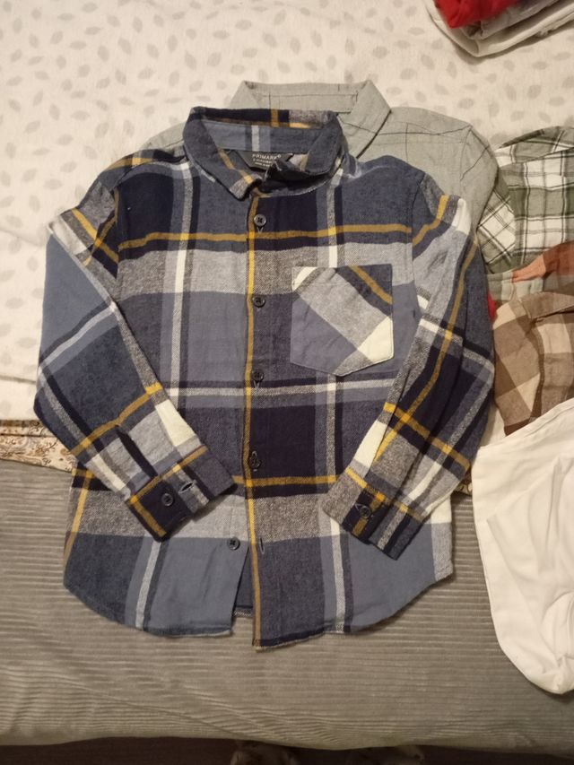 Lote 6 Camisas Invierno Niños 3-4 Años