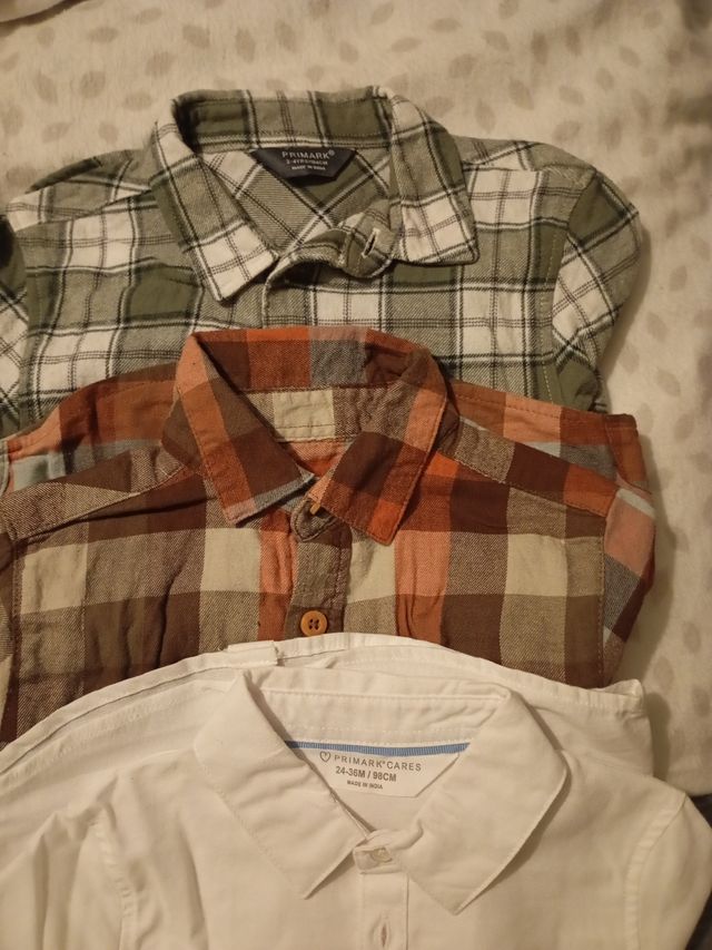 Lote 6 Camisas Invierno Niños 3-4 Años